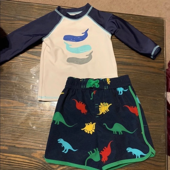 Cat & Jack Other - swim shorts & rash guard top 6-9 m
